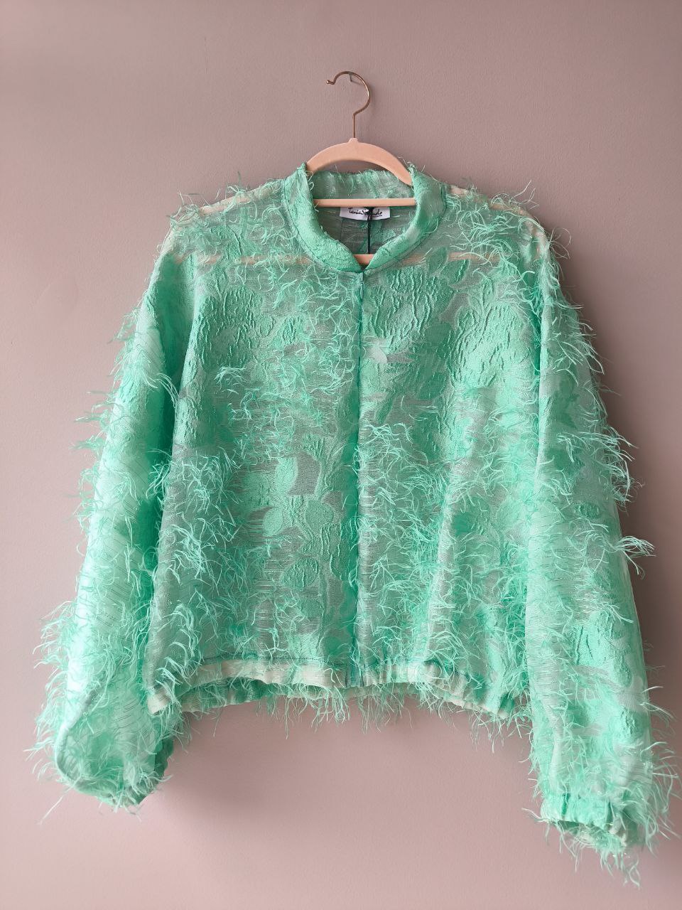 BOMBER organza seta plumage