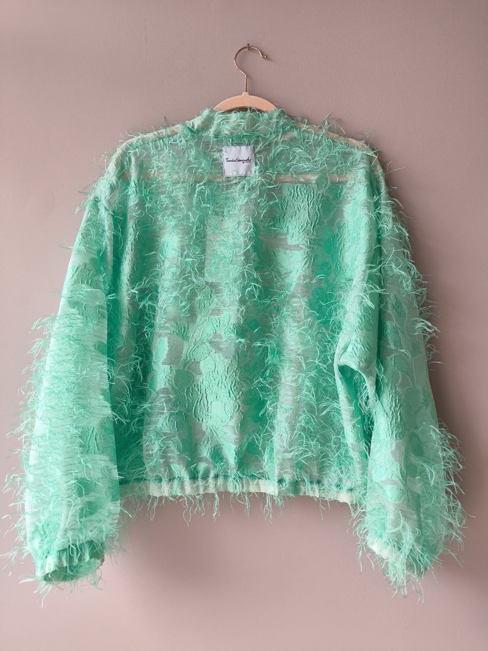 BOMBER organza seta plumage