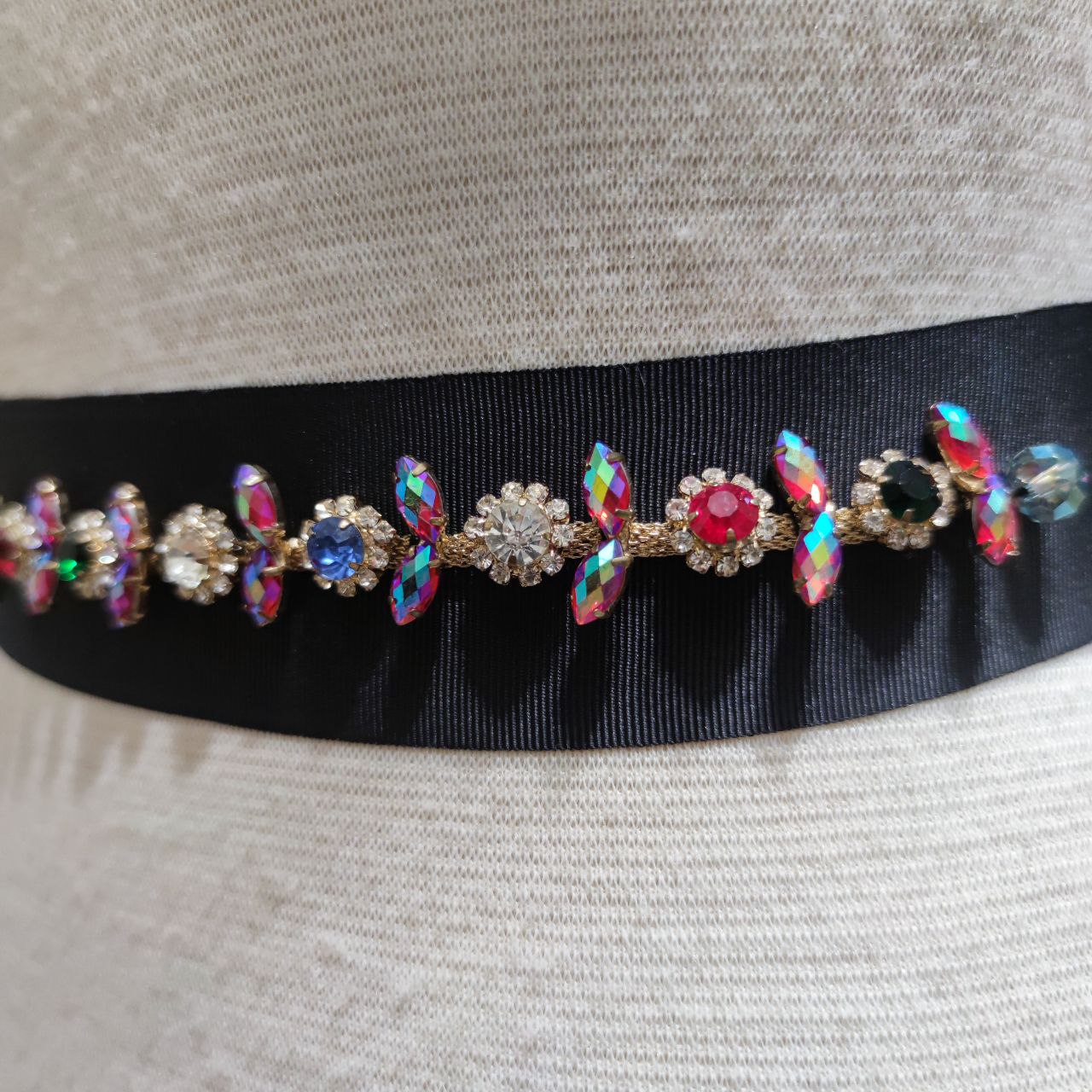 CINTURA RICAMATA Black001