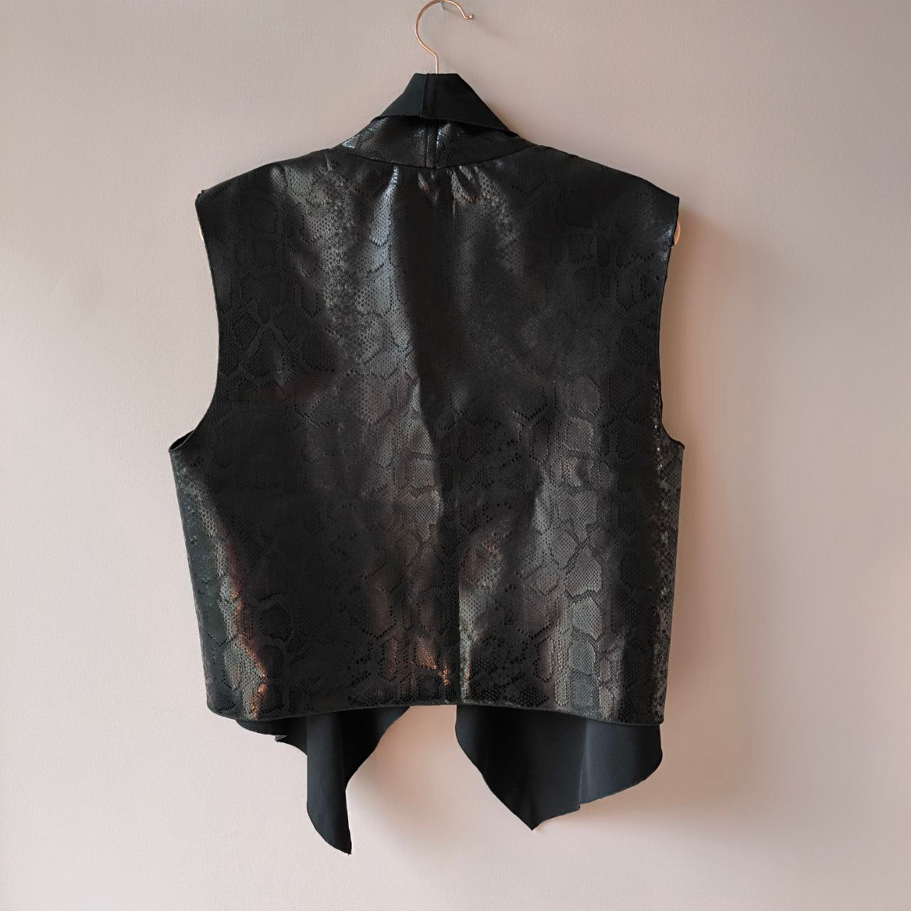GIACCA BIKERS SMANICATA PITONATO NERO