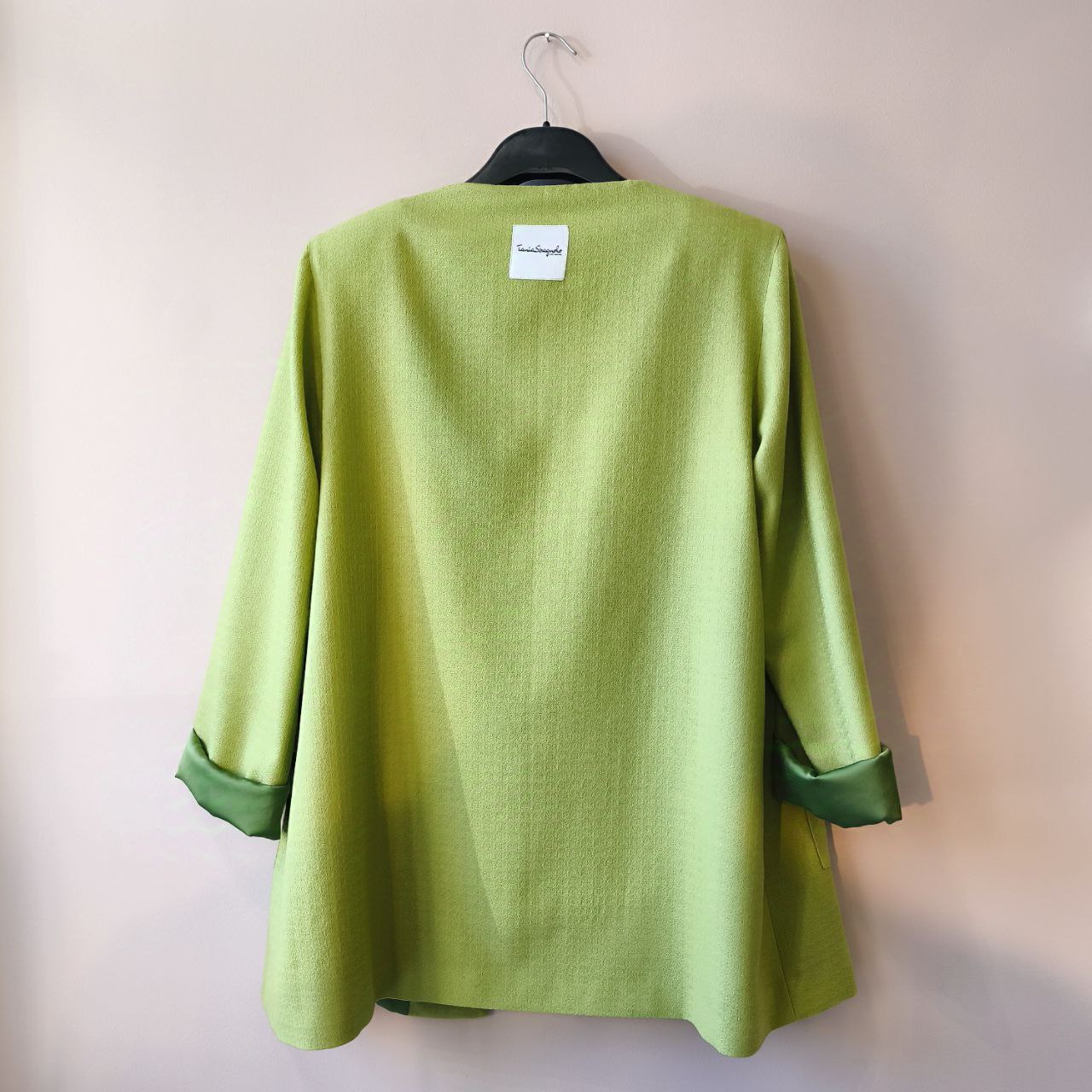 GIACCA LUNGA GIROCOLLO - MISTO LANA VERDE