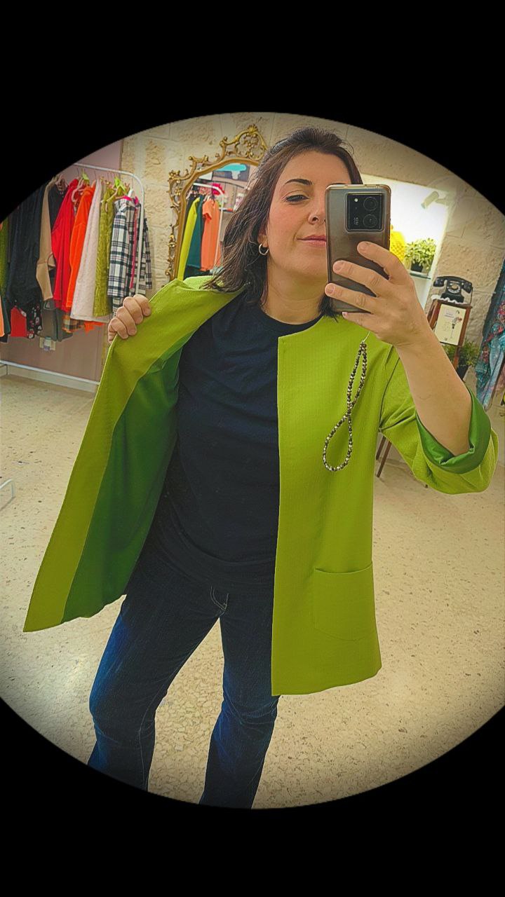 GIACCA LUNGA GIROCOLLO - MISTO LANA VERDE