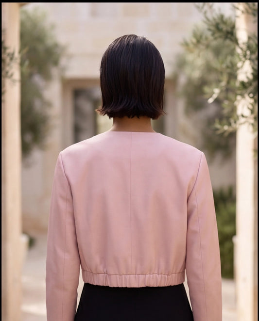 Giacchino bomber corto in raso