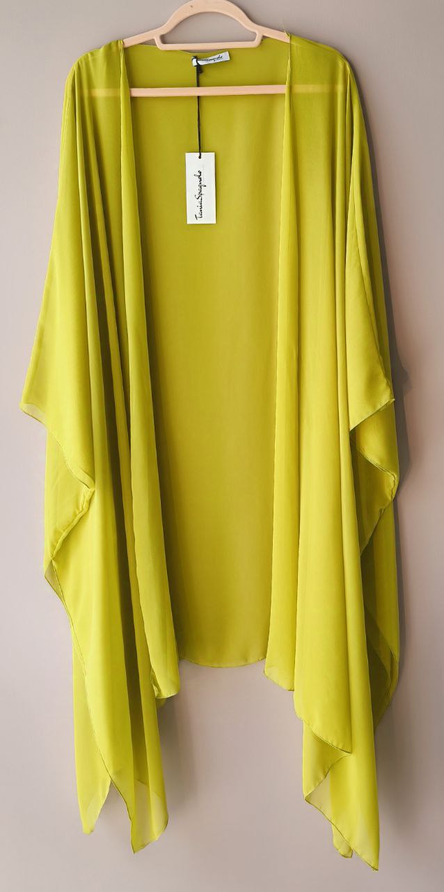 KIMONO KYOTO - Georgette Verde Acido