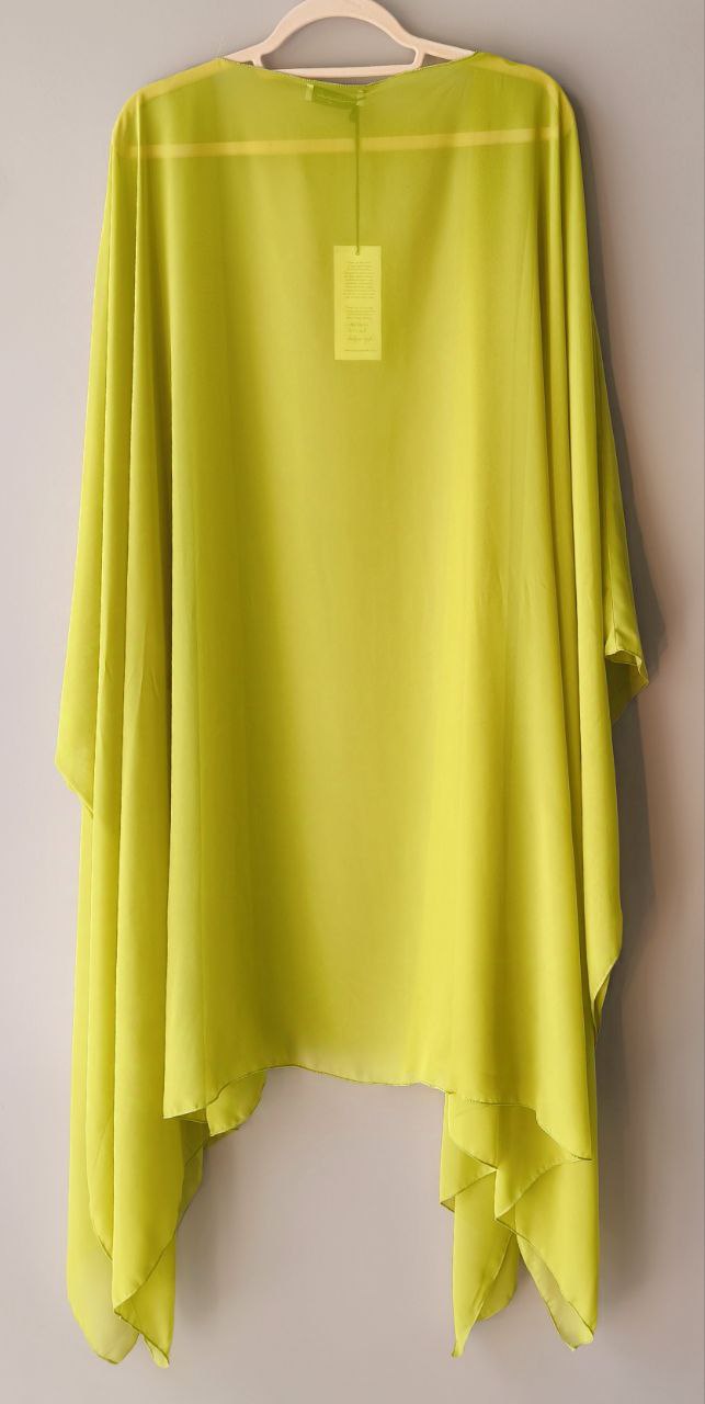 KIMONO KYOTO - Georgette Verde Acido