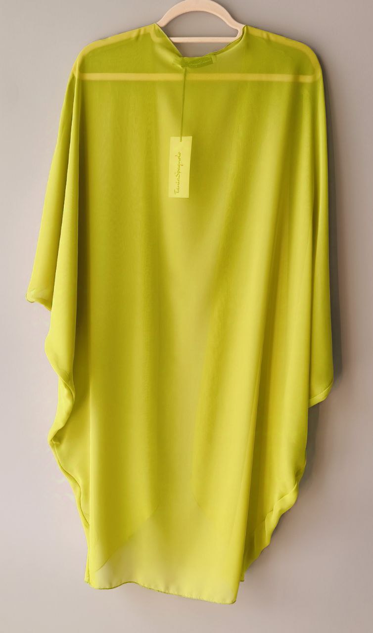 KIMONO SOHO - Georgette Verde Acido