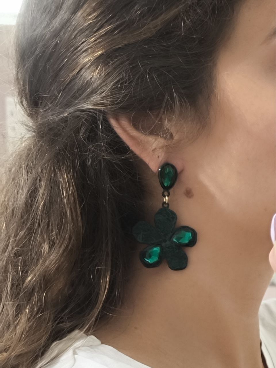 ORECCHINI FIORE VERDE