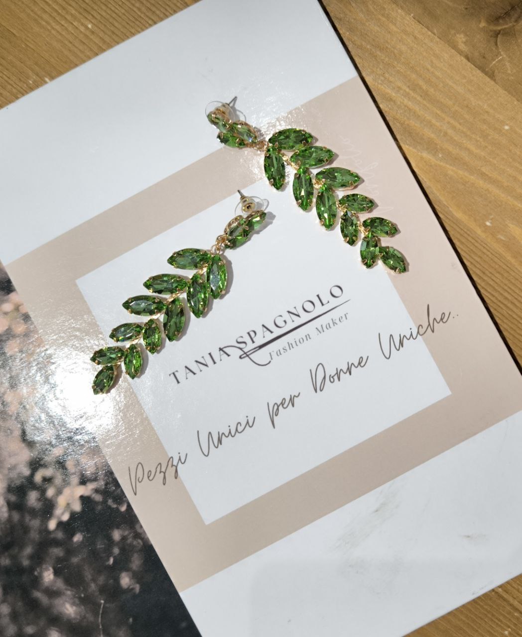 ORECCHINI VERDE FOGLIA