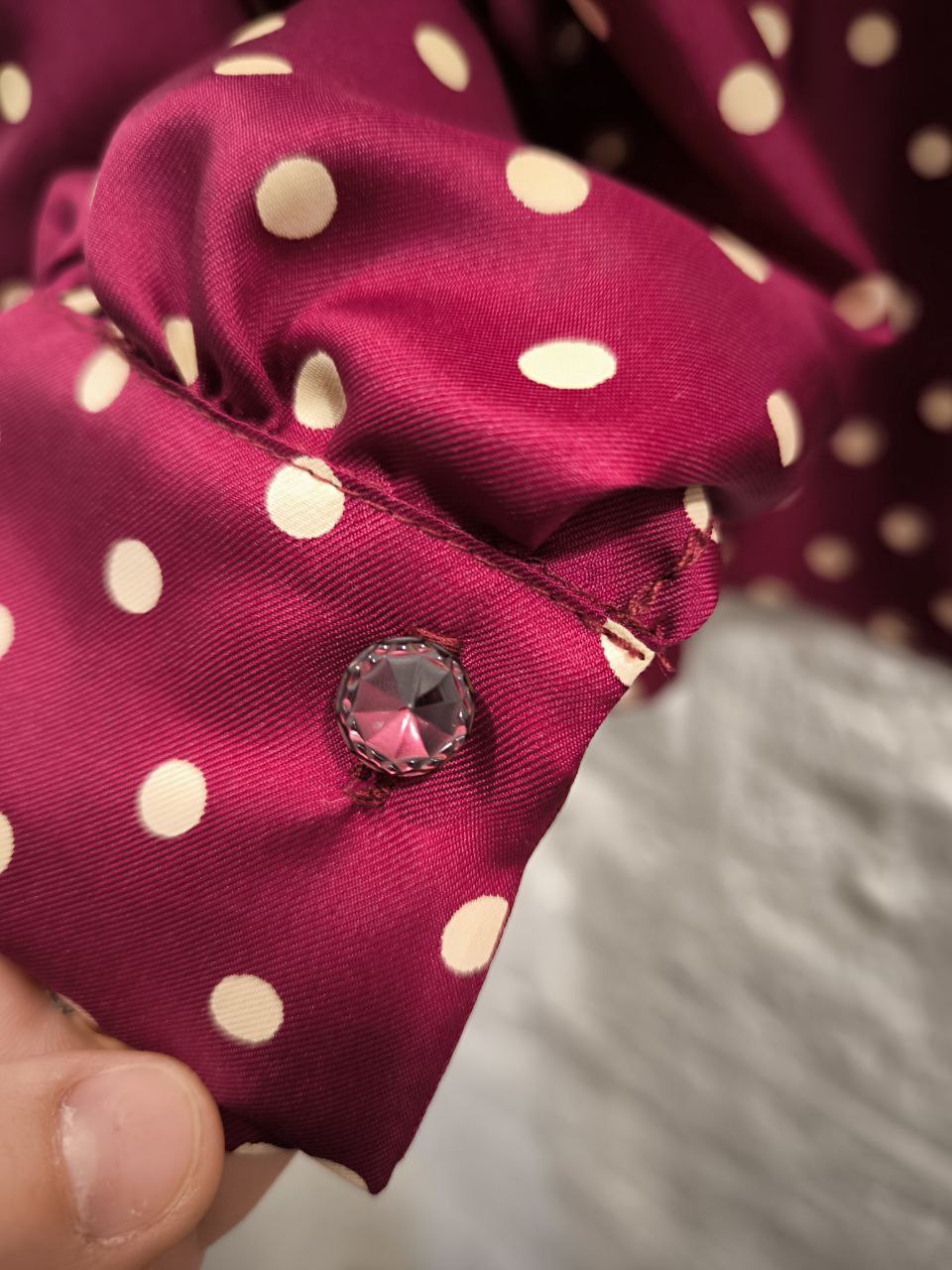 CAMICIA PURA SETA A POIS