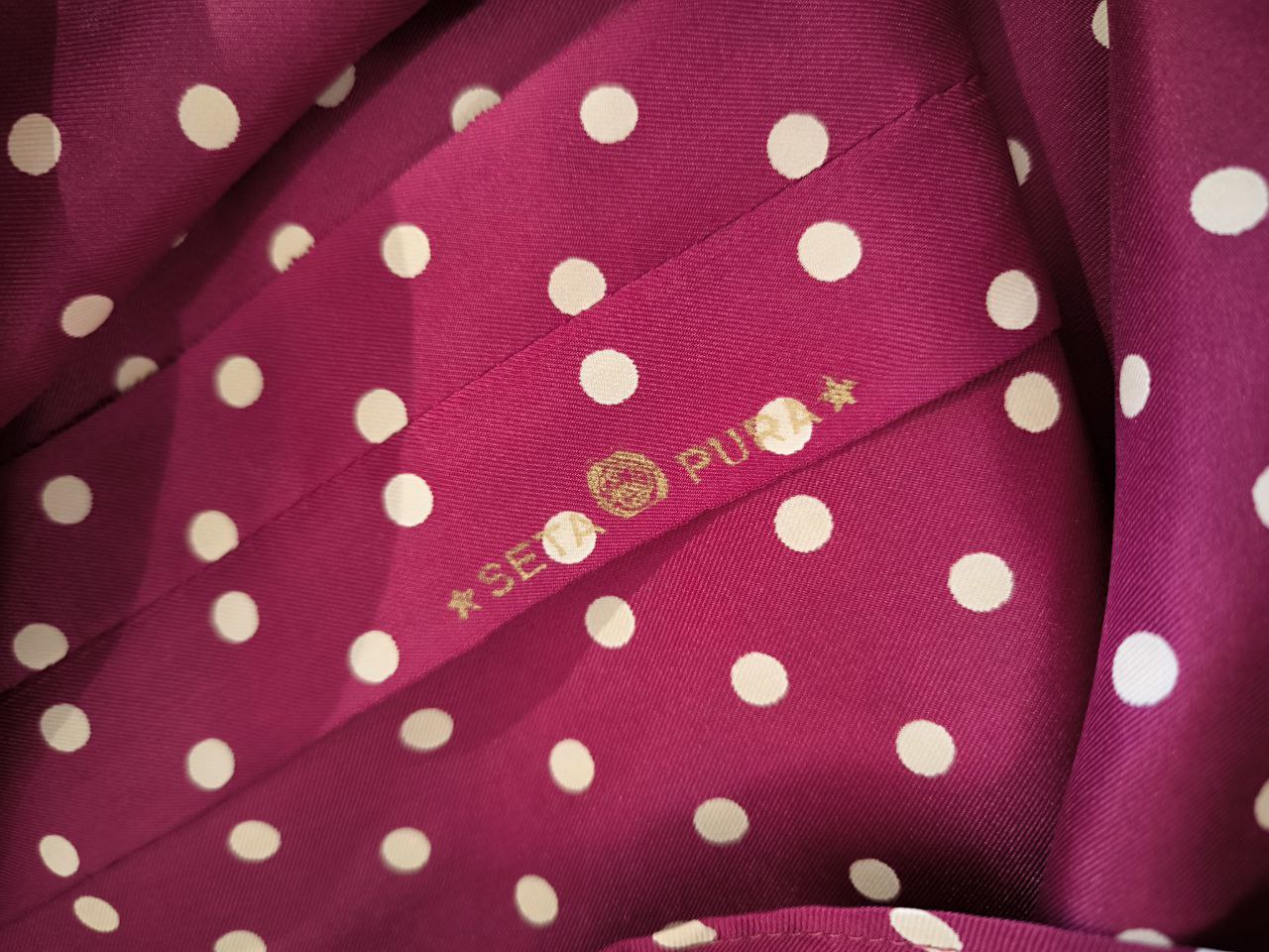 CAMICIA PURA SETA A POIS