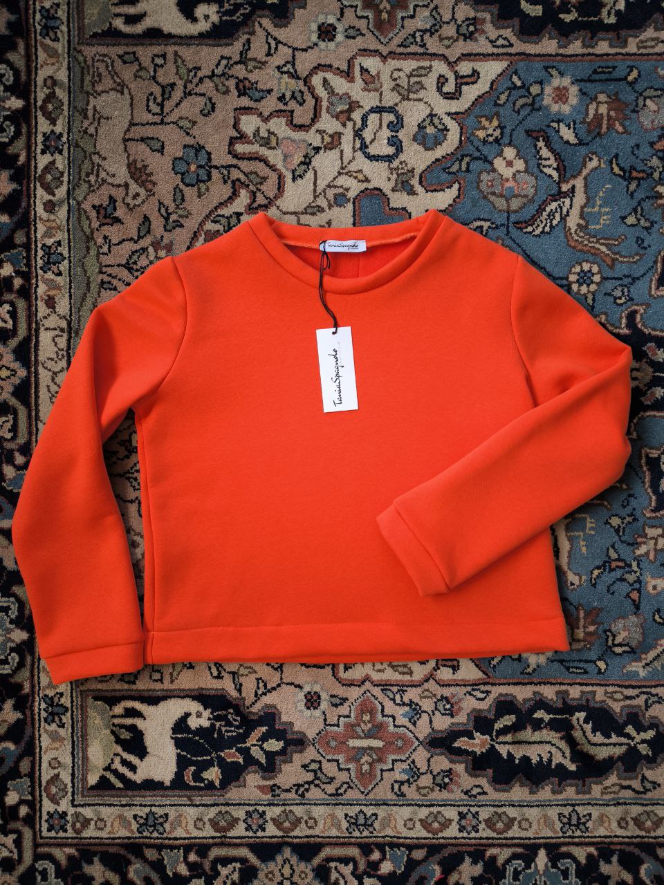 FELPA GIROCOLLO DONNA orange