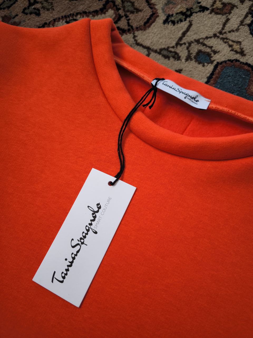 FELPA GIROCOLLO DONNA orange