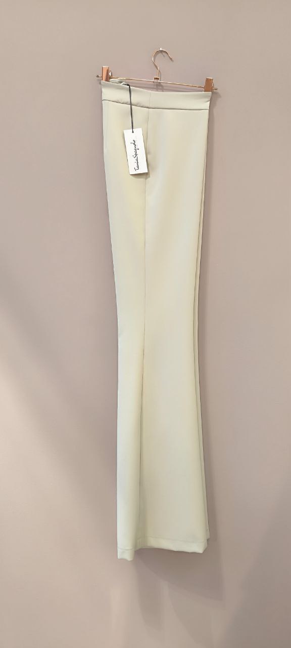 PANTALONE ZAMPA in Tessuto Compact