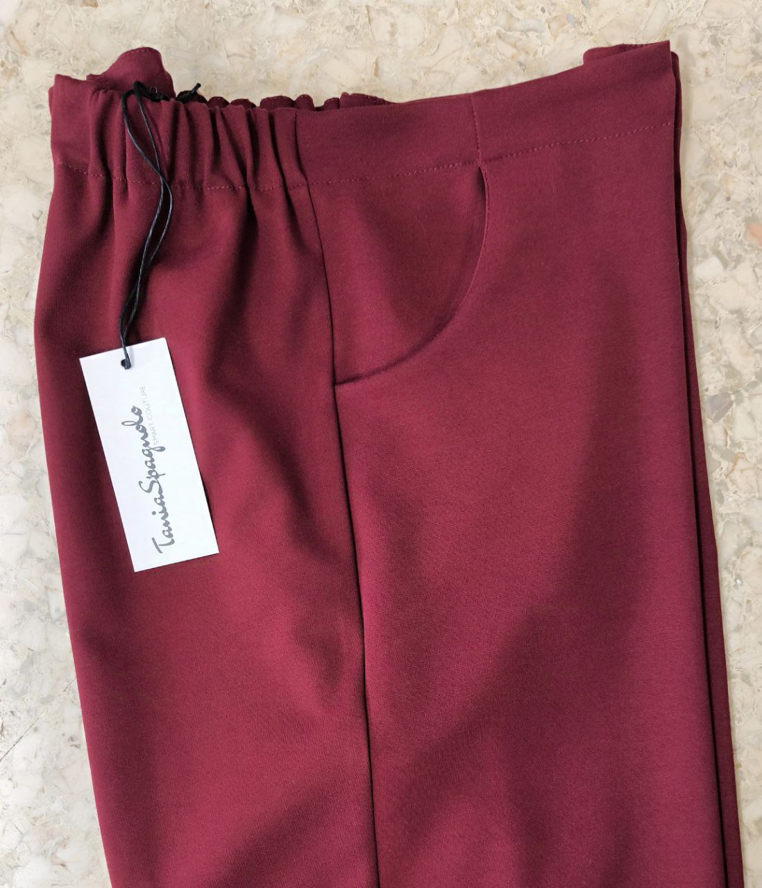 PANTALONE A CAROTA - OMEX in Tessuto Punto Milano