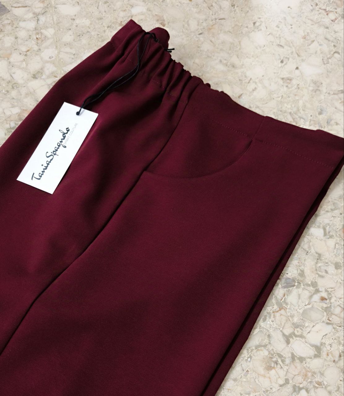 PANTALONE A CAROTA - OMEX in Tessuto Punto Milano