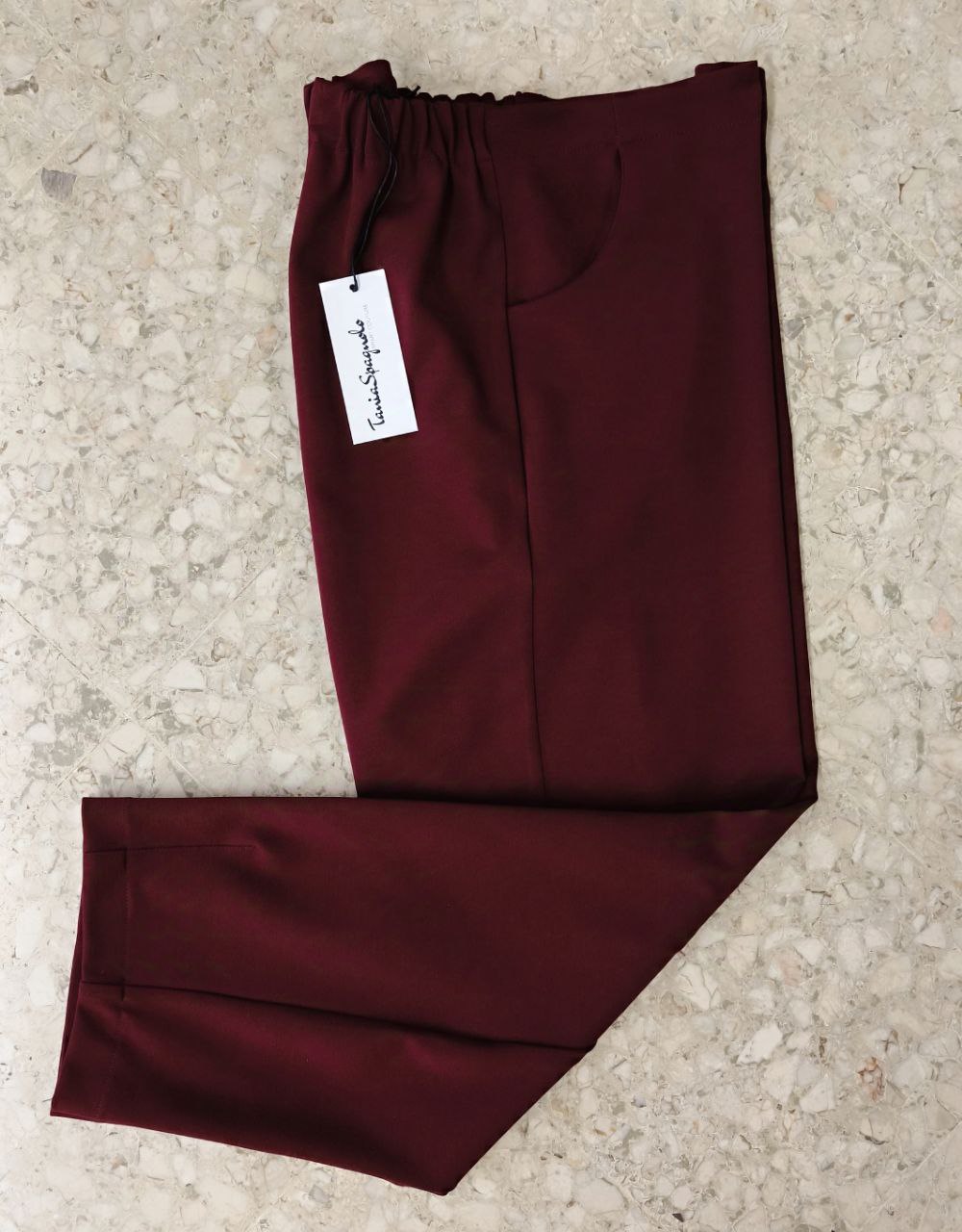 PANTALONE A CAROTA - OMEX in Tessuto Punto Milano