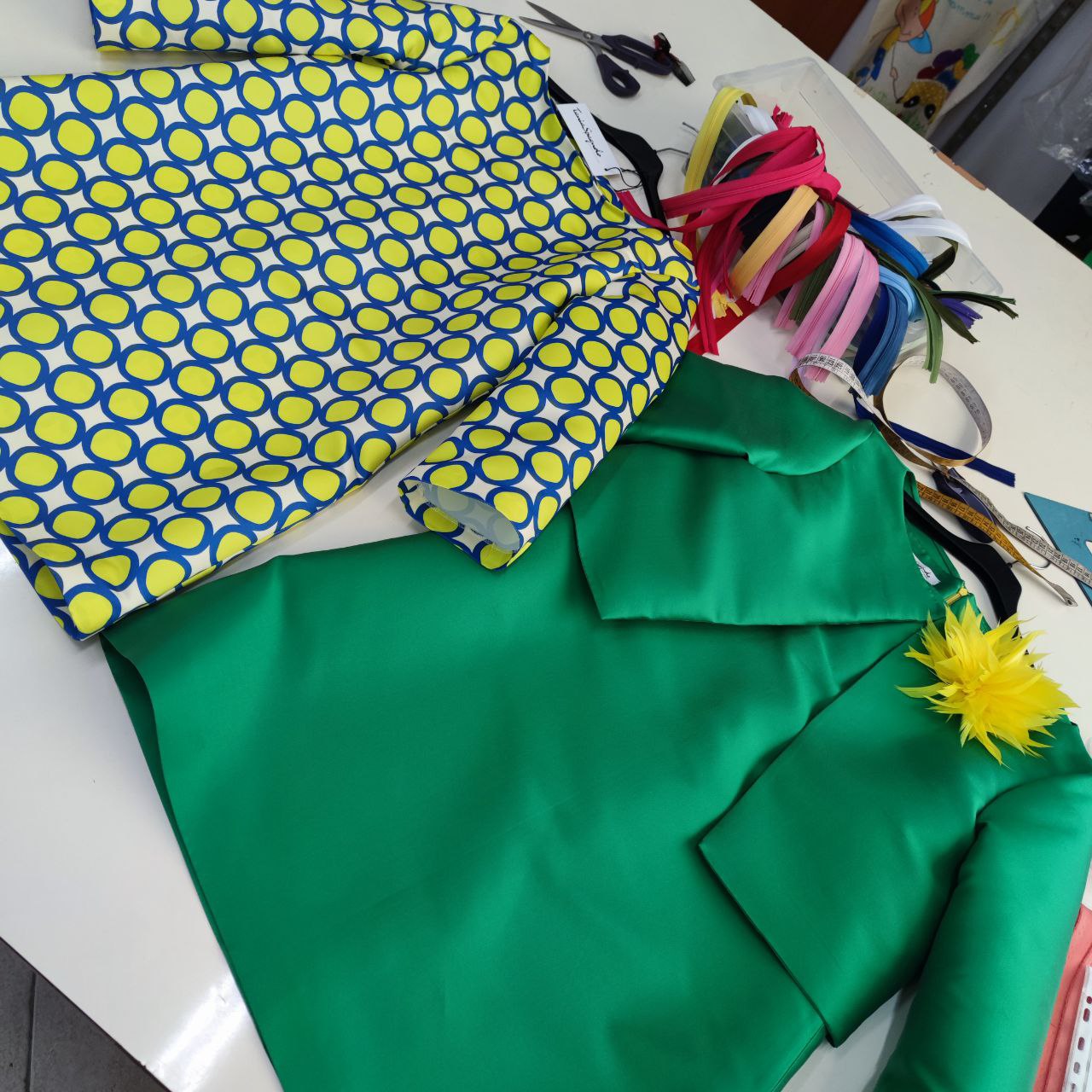 51. Set completo mamma sposo sposa tubino e giacca verde menta- PREORDINA