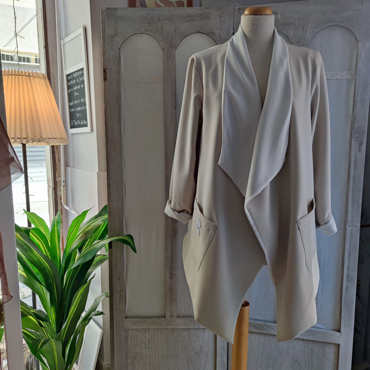 GIACCA LUNGA FLUIDA REVERSIBILE