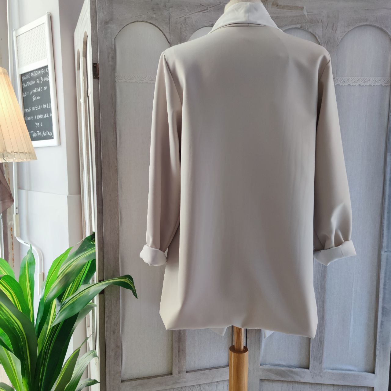 GIACCA LUNGA FLUIDA REVERSIBILE