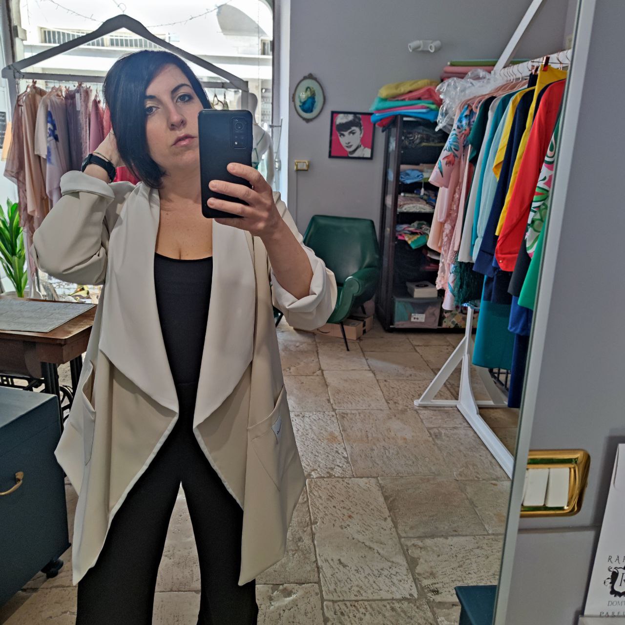 GIACCA LUNGA FLUIDA REVERSIBILE