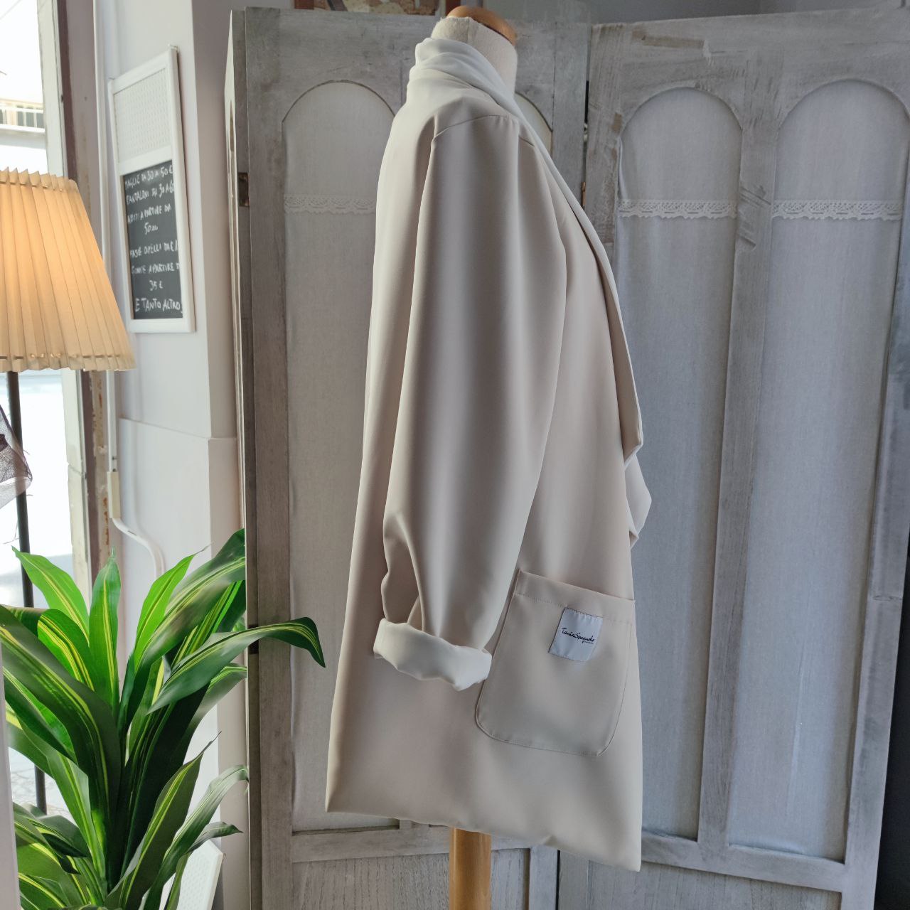 GIACCA LUNGA FLUIDA REVERSIBILE