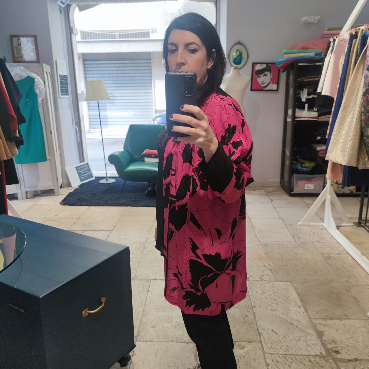 KIMONO - Seta Fucsia