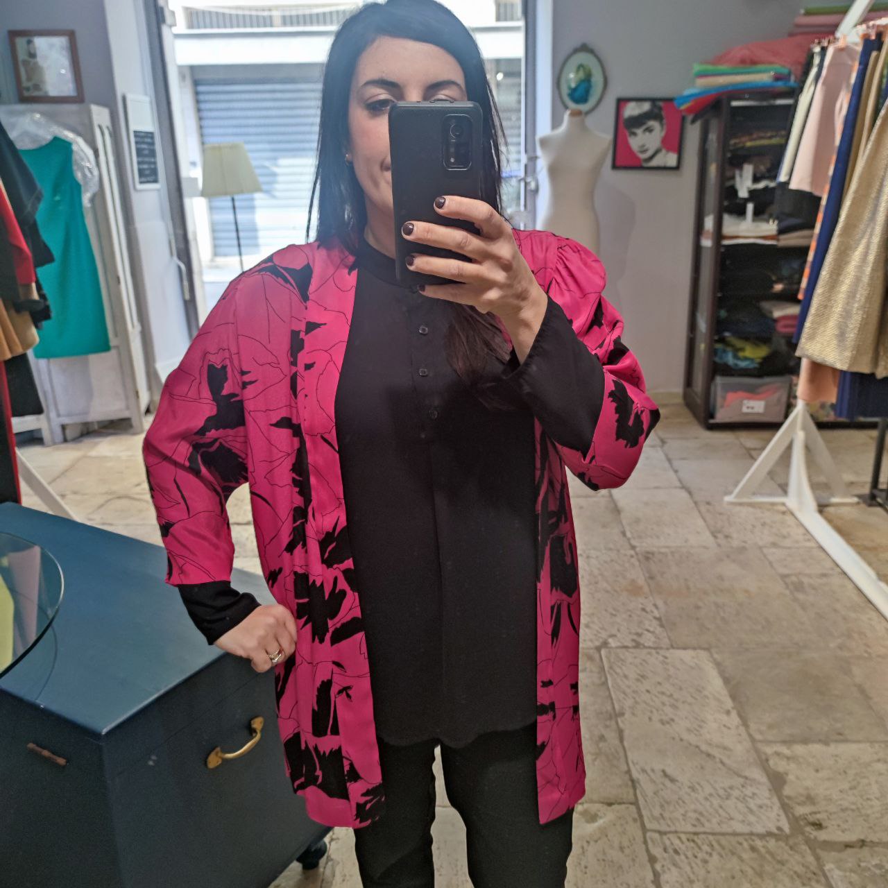 KIMONO - Seta Fucsia