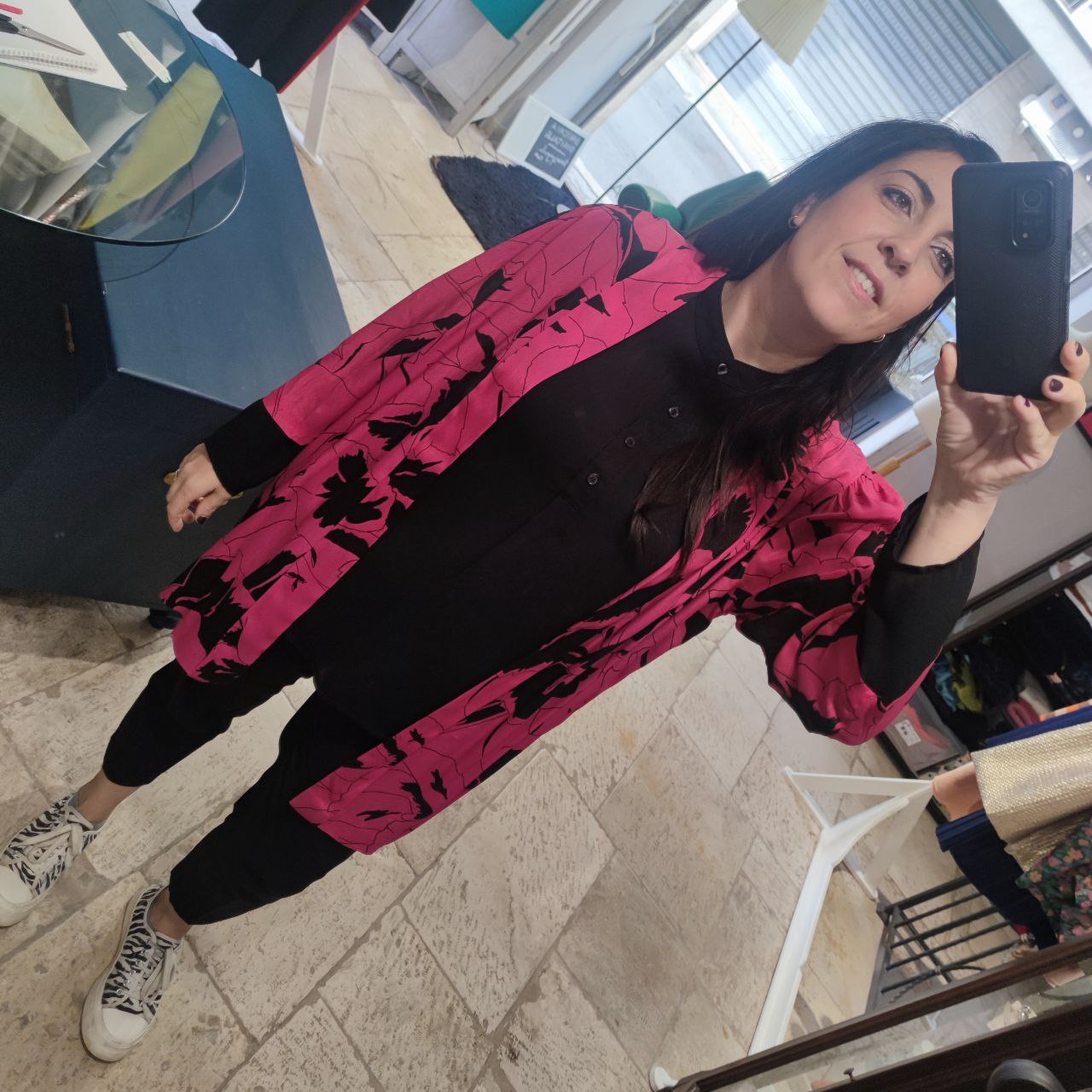 KIMONO - Seta Fucsia