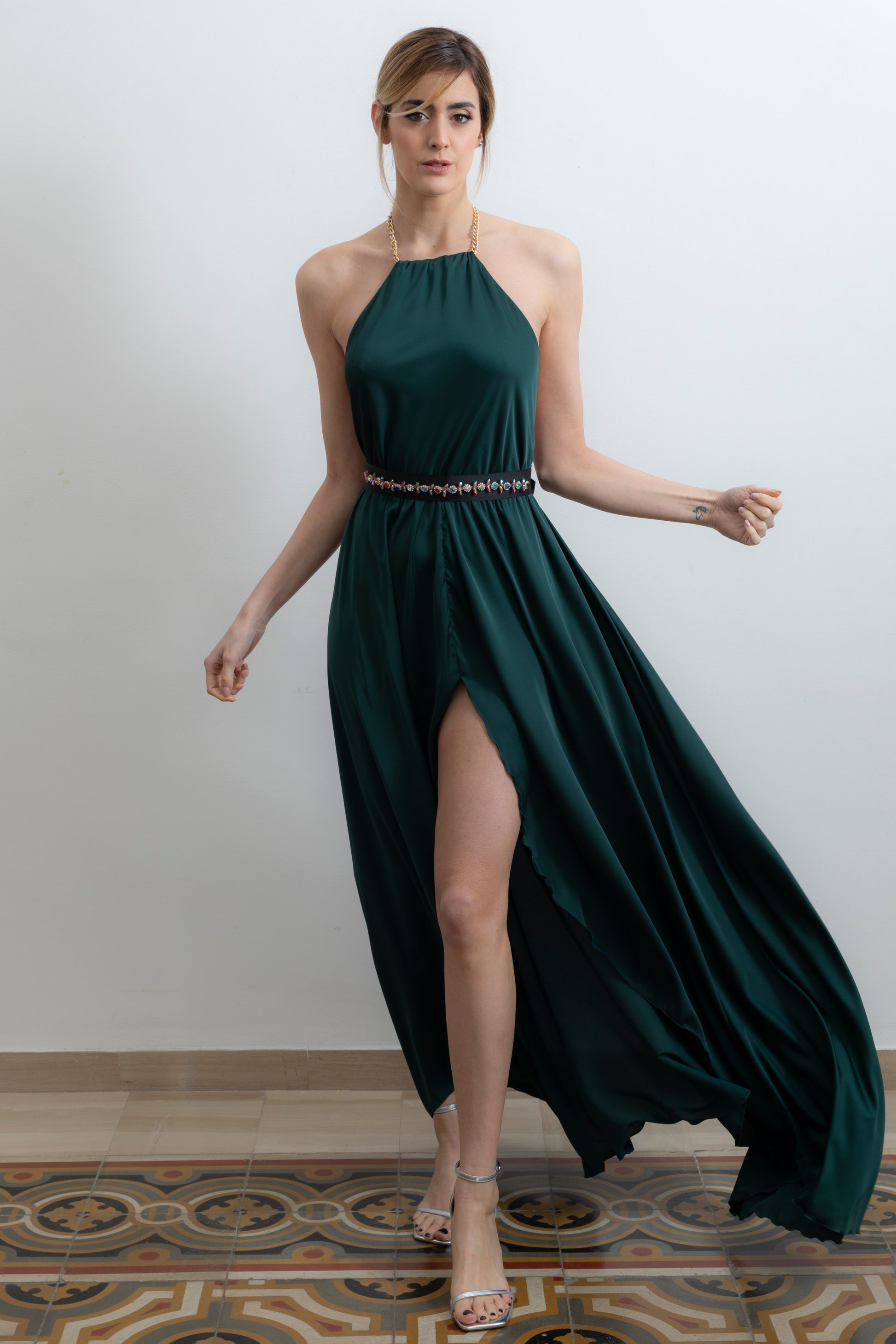 Smeraldo Cerimonia Premaman Verde Smeraldo Vestiti Cerimonia