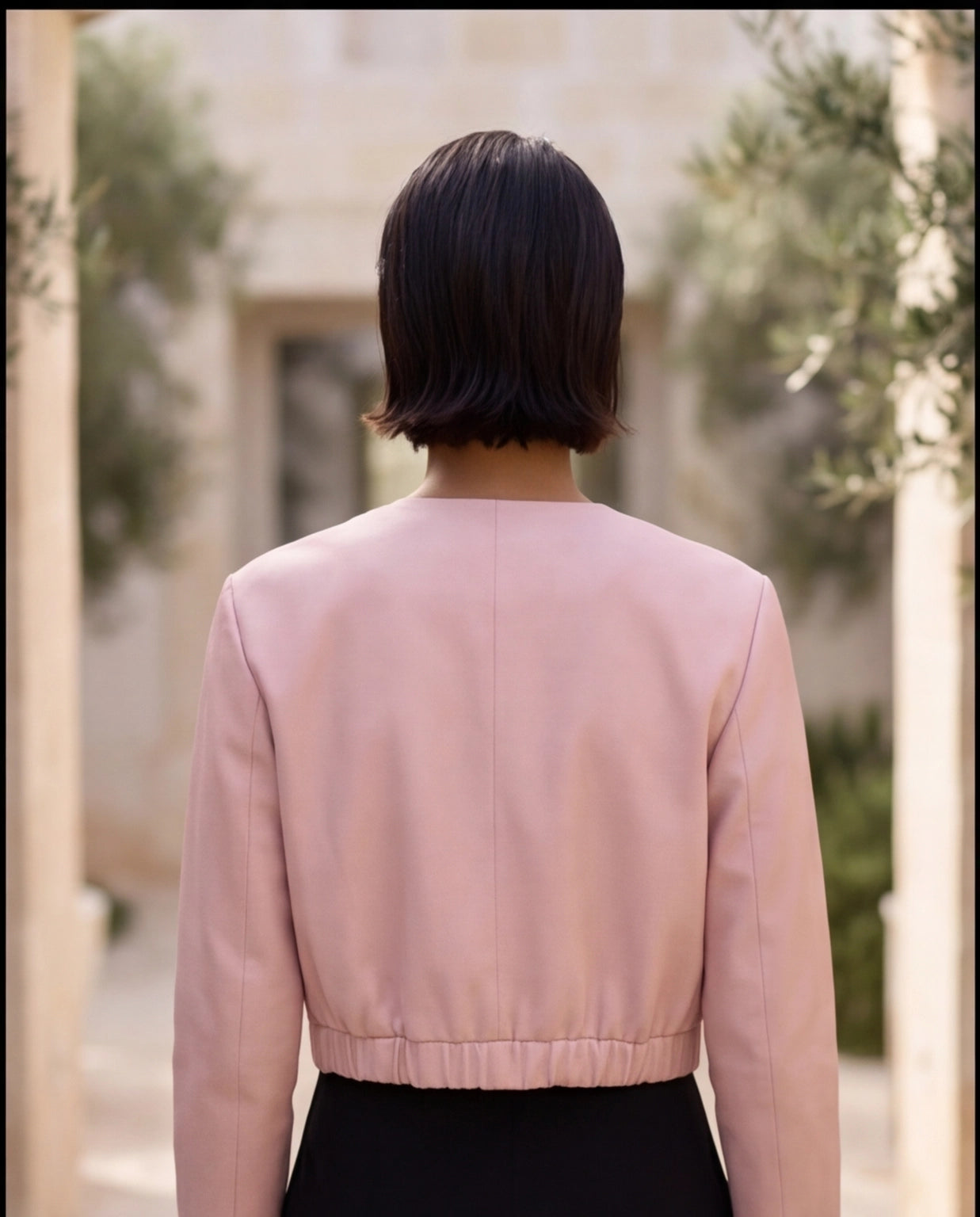 Giacchino bomber corto in raso