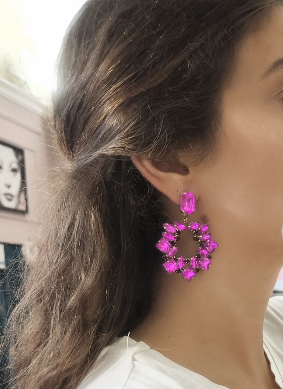 ORECCHINI FUCSIA