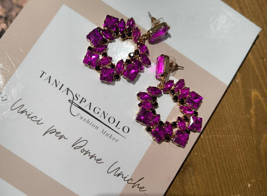 ORECCHINI FUCSIA