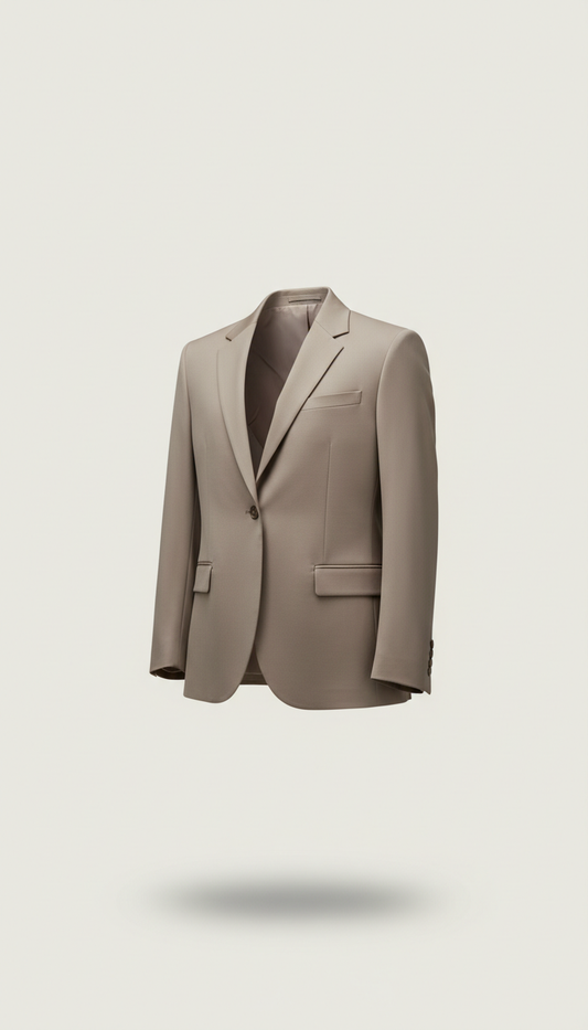 Blazer sartoriale soft taupe