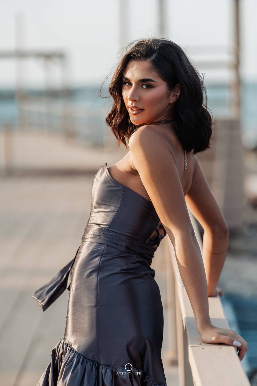 05. Coordinato Red Carpet bustier e gonna in taffeta cerimonia elegante