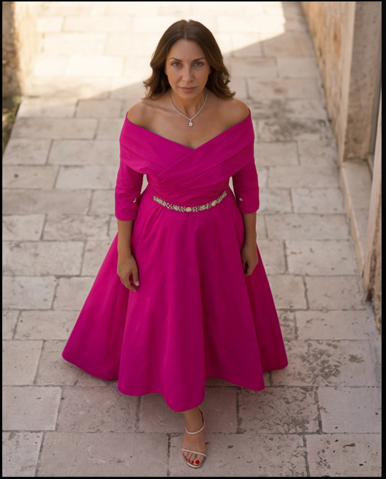 02. Abito Lungo elegante mamma sposo sposa matrimonio importante - PREORDINA