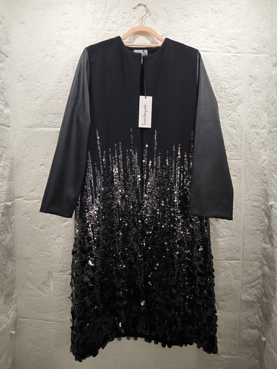 CAPPOTTO BLACK PAILLETTES NERO