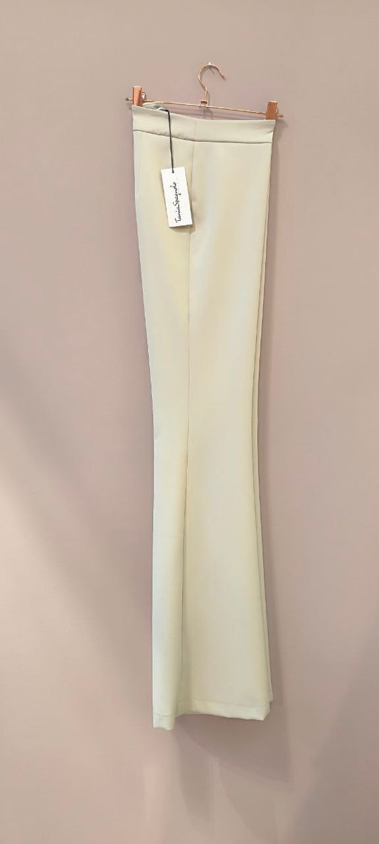 PANTALONE ZAMPA in Tessuto Compact
