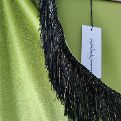 Kimono velvet con frange